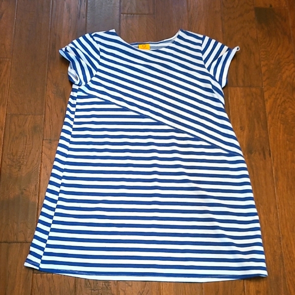 Ruby Rd women's blue and white striped dress size XL - Picture 1 of 5